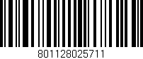 Código de barras (EAN, GTIN, SKU, ISBN): '801128025711'