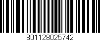 Código de barras (EAN, GTIN, SKU, ISBN): '801128025742'