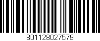 Código de barras (EAN, GTIN, SKU, ISBN): '801128027579'