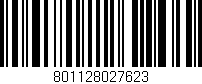 Código de barras (EAN, GTIN, SKU, ISBN): '801128027623'