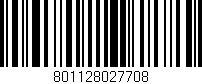 Código de barras (EAN, GTIN, SKU, ISBN): '801128027708'