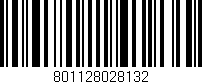 Código de barras (EAN, GTIN, SKU, ISBN): '801128028132'