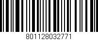 Código de barras (EAN, GTIN, SKU, ISBN): '801128032771'