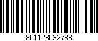 Código de barras (EAN, GTIN, SKU, ISBN): '801128032788'