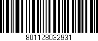 Código de barras (EAN, GTIN, SKU, ISBN): '801128032931'