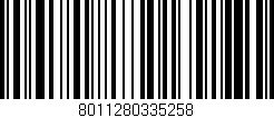 Código de barras (EAN, GTIN, SKU, ISBN): '8011280335258'