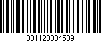 Código de barras (EAN, GTIN, SKU, ISBN): '801128034539'