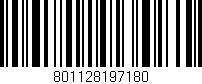 Código de barras (EAN, GTIN, SKU, ISBN): '801128197180'