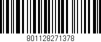 Código de barras (EAN, GTIN, SKU, ISBN): '801128271378'