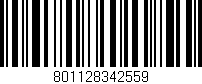 Código de barras (EAN, GTIN, SKU, ISBN): '801128342559'