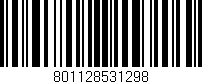 Código de barras (EAN, GTIN, SKU, ISBN): '801128531298'