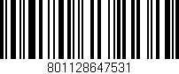 Código de barras (EAN, GTIN, SKU, ISBN): '801128647531'