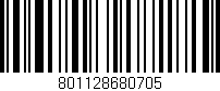 Código de barras (EAN, GTIN, SKU, ISBN): '801128680705'
