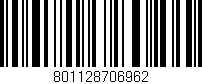 Código de barras (EAN, GTIN, SKU, ISBN): '801128706962'