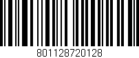 Código de barras (EAN, GTIN, SKU, ISBN): '801128720128'