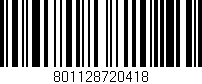 Código de barras (EAN, GTIN, SKU, ISBN): '801128720418'