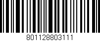 Código de barras (EAN, GTIN, SKU, ISBN): '801128803111'