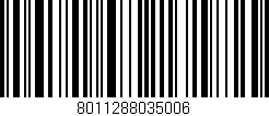 Código de barras (EAN, GTIN, SKU, ISBN): '8011288035006'