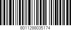 Código de barras (EAN, GTIN, SKU, ISBN): '8011288035174'