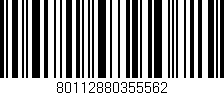 Código de barras (EAN, GTIN, SKU, ISBN): '80112880355562'
