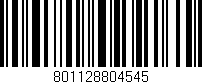 Código de barras (EAN, GTIN, SKU, ISBN): '801128804545'
