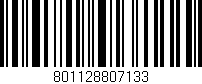 Código de barras (EAN, GTIN, SKU, ISBN): '801128807133'