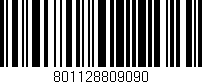 Código de barras (EAN, GTIN, SKU, ISBN): '801128809090'