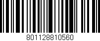 Código de barras (EAN, GTIN, SKU, ISBN): '801128810560'