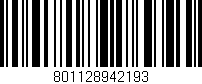 Código de barras (EAN, GTIN, SKU, ISBN): '801128942193'