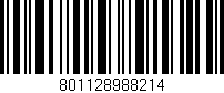 Código de barras (EAN, GTIN, SKU, ISBN): '801128988214'