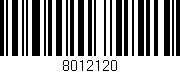 Código de barras (EAN, GTIN, SKU, ISBN): '8012120'