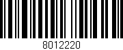 Código de barras (EAN, GTIN, SKU, ISBN): '8012220'
