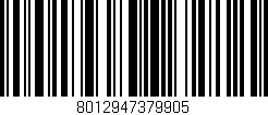 Código de barras (EAN, GTIN, SKU, ISBN): '8012947379905'