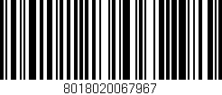 Código de barras (EAN, GTIN, SKU, ISBN): '8018020067967'