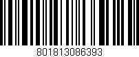 Código de barras (EAN, GTIN, SKU, ISBN): '801813086393'