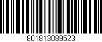 Código de barras (EAN, GTIN, SKU, ISBN): '801813089523'