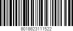 Código de barras (EAN, GTIN, SKU, ISBN): '8018823111522'