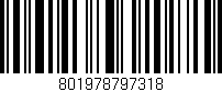 Código de barras (EAN, GTIN, SKU, ISBN): '801978797318'