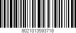 Código de barras (EAN, GTIN, SKU, ISBN): '8021013593718'