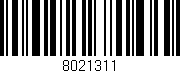 Código de barras (EAN, GTIN, SKU, ISBN): '8021311'