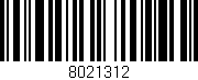 Código de barras (EAN, GTIN, SKU, ISBN): '8021312'