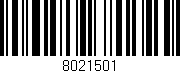 Código de barras (EAN, GTIN, SKU, ISBN): '8021501'
