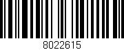 Código de barras (EAN, GTIN, SKU, ISBN): '8022615'