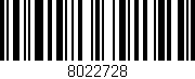 Código de barras (EAN, GTIN, SKU, ISBN): '8022728'