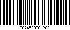 Código de barras (EAN, GTIN, SKU, ISBN): '8024530001209'