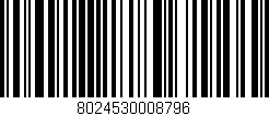 Código de barras (EAN, GTIN, SKU, ISBN): '8024530008796'