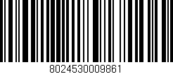 Código de barras (EAN, GTIN, SKU, ISBN): '8024530009861'