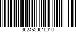 Código de barras (EAN, GTIN, SKU, ISBN): '8024530010010'