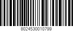 Código de barras (EAN, GTIN, SKU, ISBN): '8024530010799'