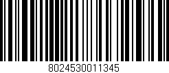 Código de barras (EAN, GTIN, SKU, ISBN): '8024530011345'